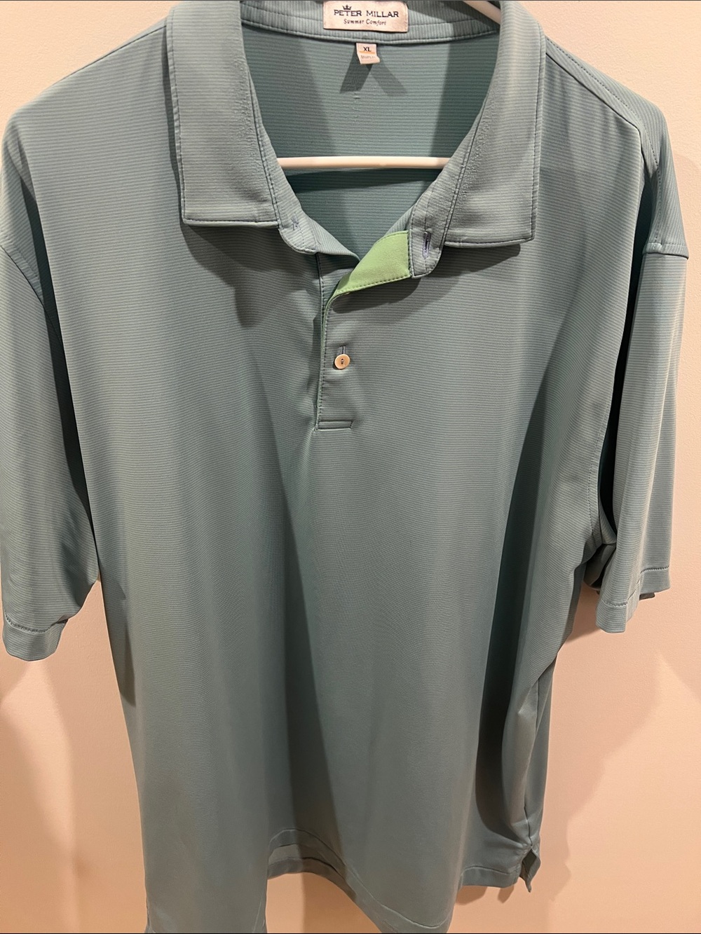 Peter Millar Men’s Seafoam Green Performance Polo